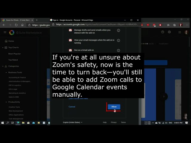 How to add a Zoom call to a Google Calendar event