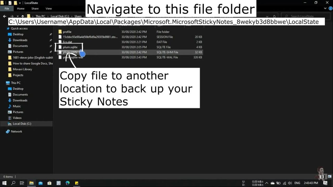 How to Back Up and Restore Your Sticky Notes on Windows