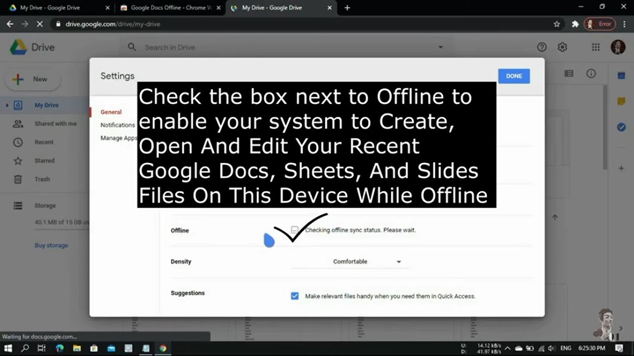 How to create and edit Google Docs, Sheets, and Slides offline