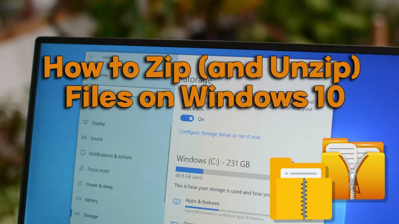 How to Zip (and Unzip) Files on Windows 10