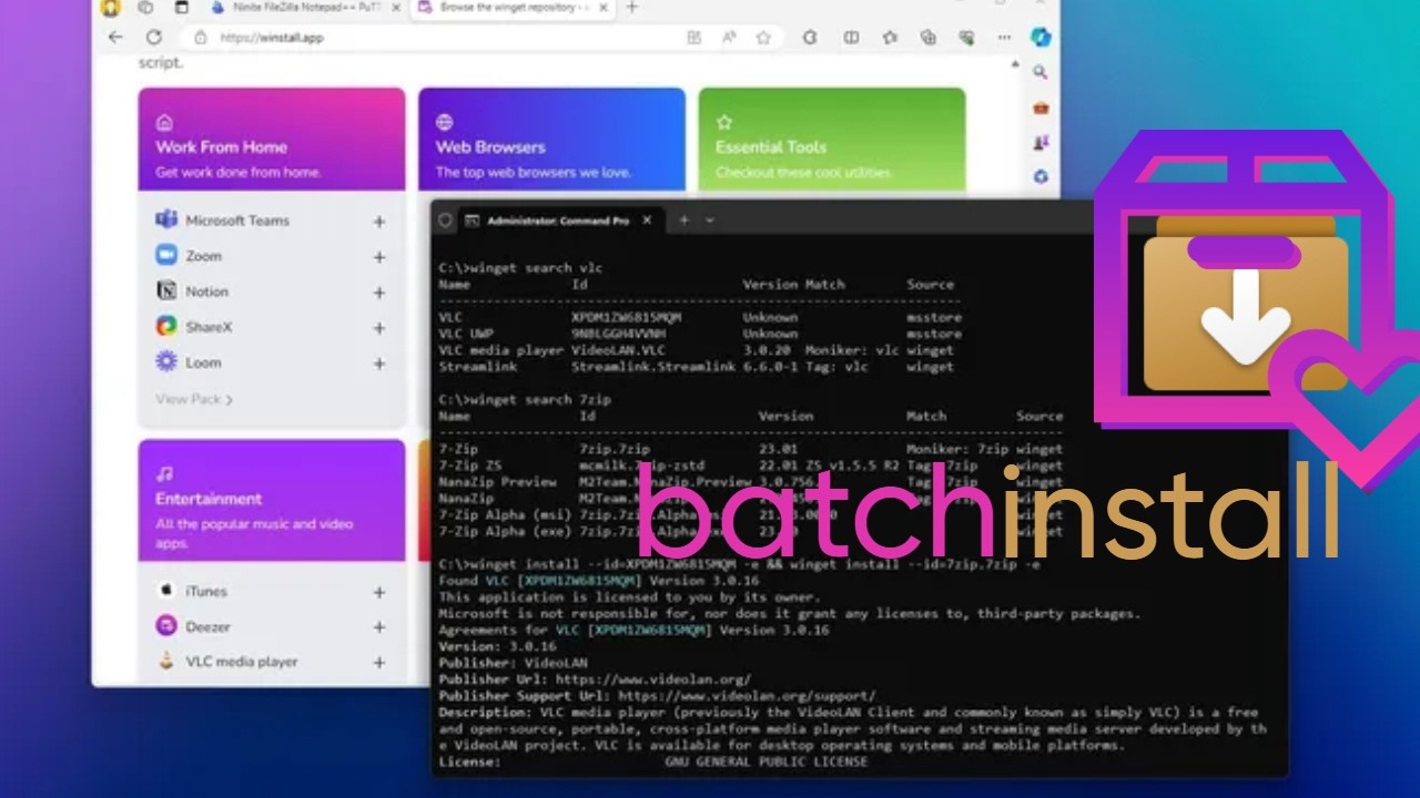 How to batch install multiple apps on Windows 11