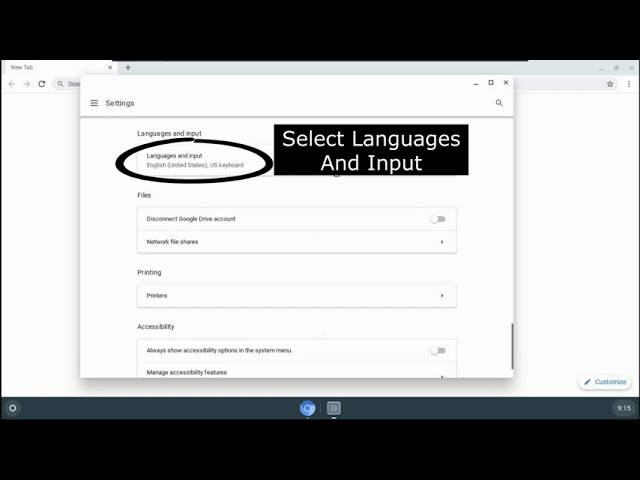 How to configure a Chromebook for Spanish and English