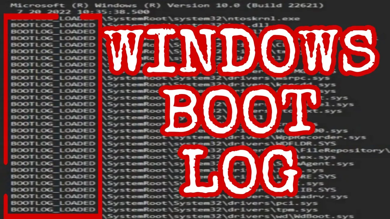 How to Enable and Find Your Windows Boot Log