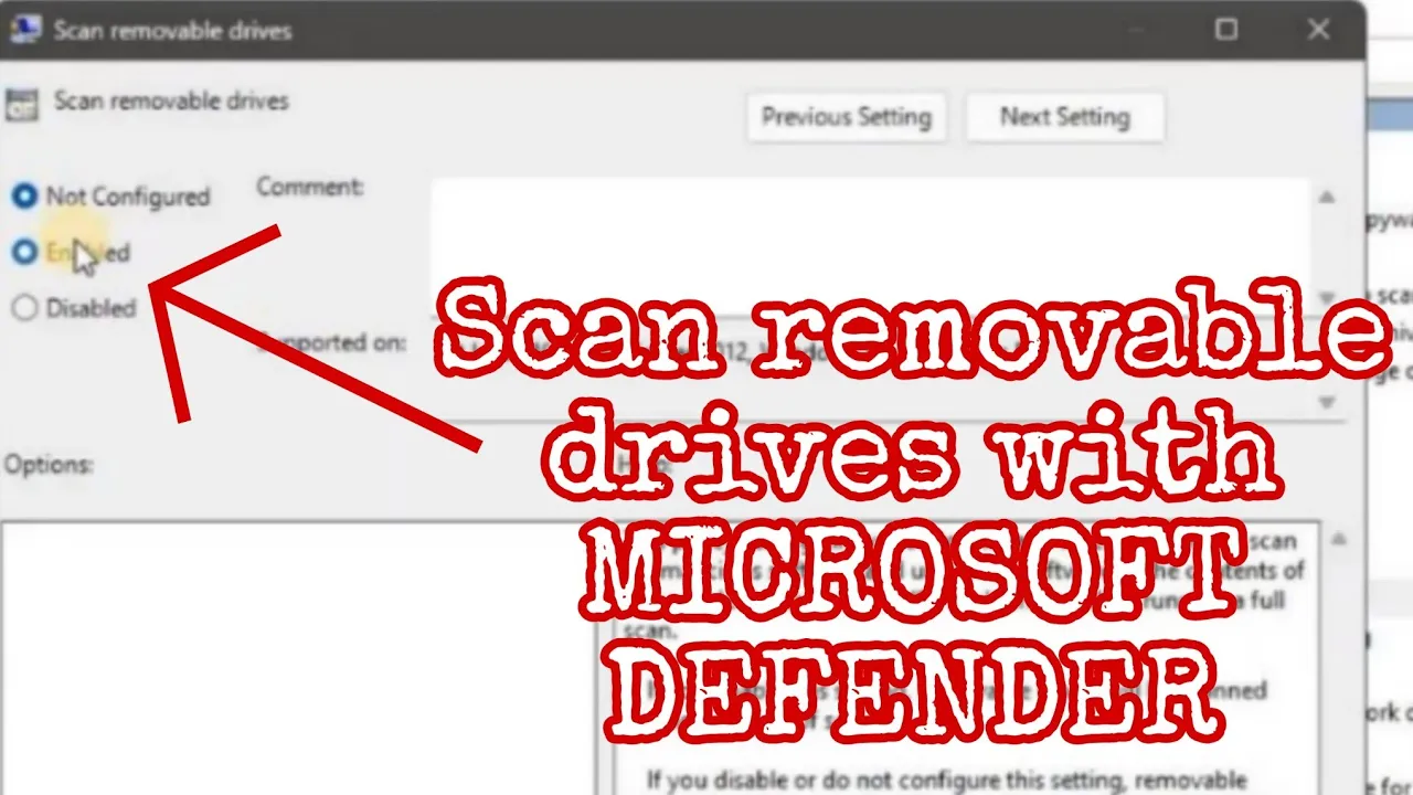 How to Scan Removable Drives With Microsoft Defender