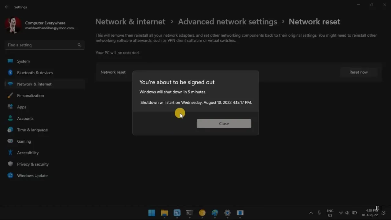 How to Fix a “No Internet Secured” Error in Windows 10 & 11