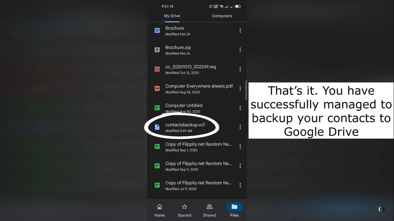 How to Back­up Con­tacts From Android to Google Drive