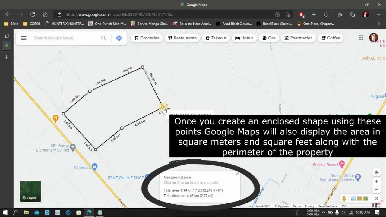 How to Mea­sure Dis­tance and Area in Google Maps