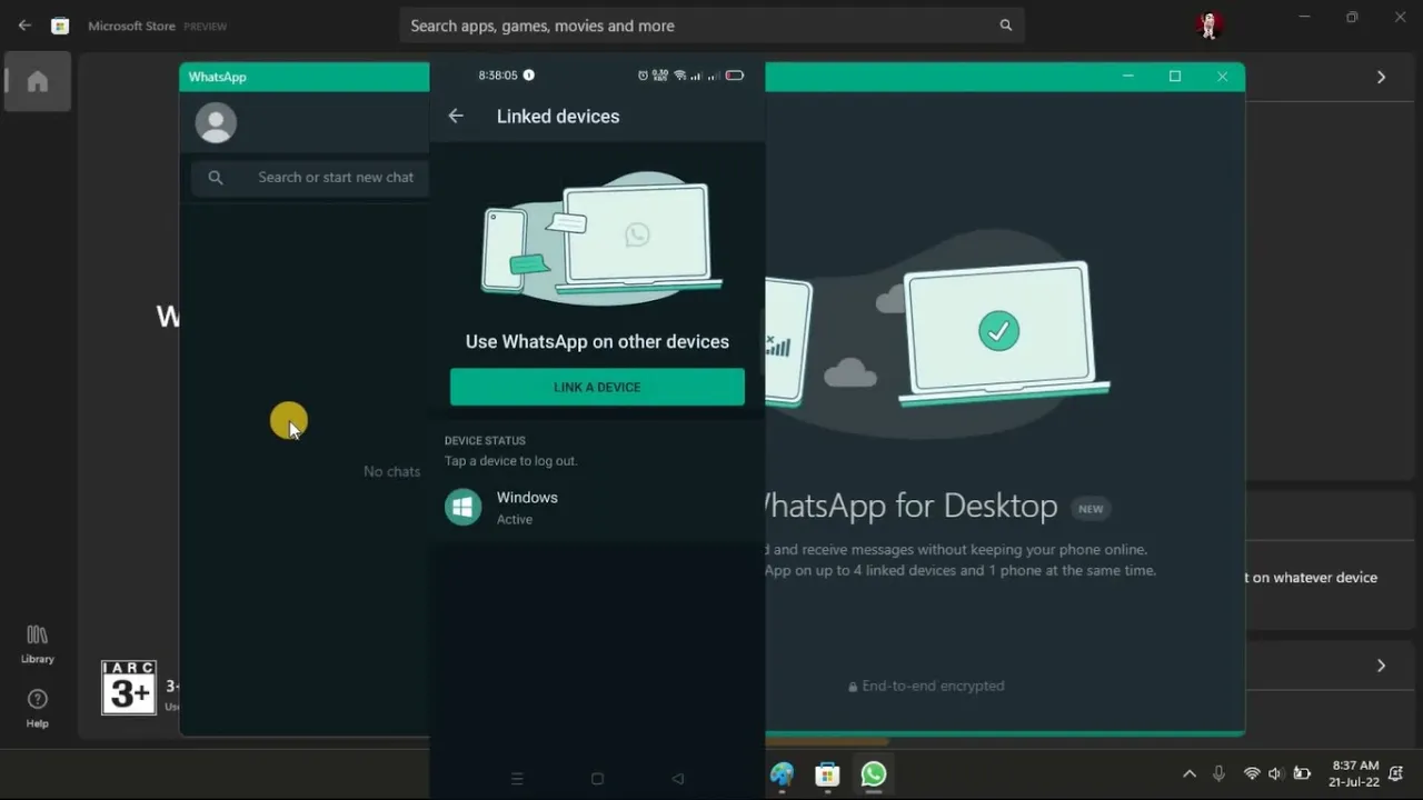 How to add WhatsApp UWP on Windows 11