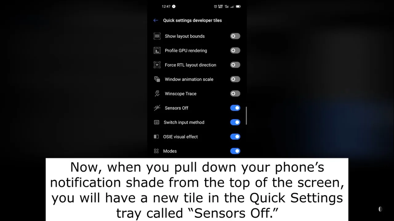 How to Turn Off All Your Android Phone’s Sensors in One Tap