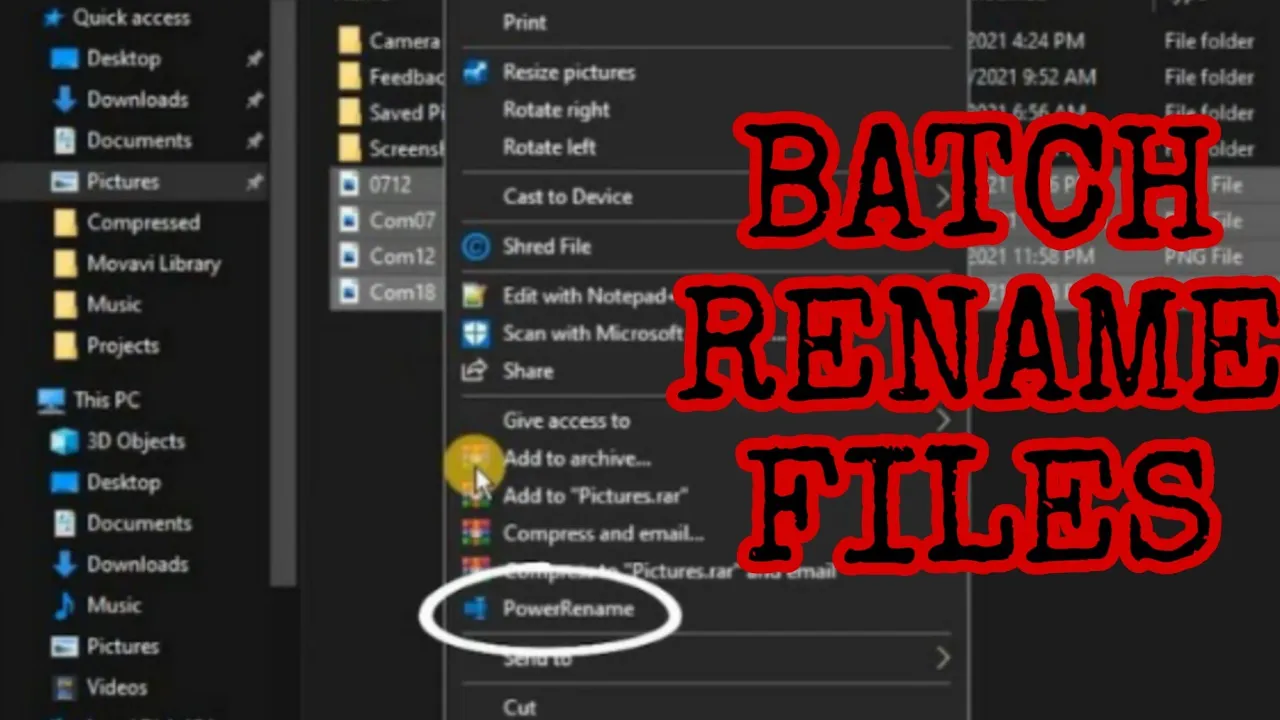 How to Easily Batch Rename Files on Windows 10