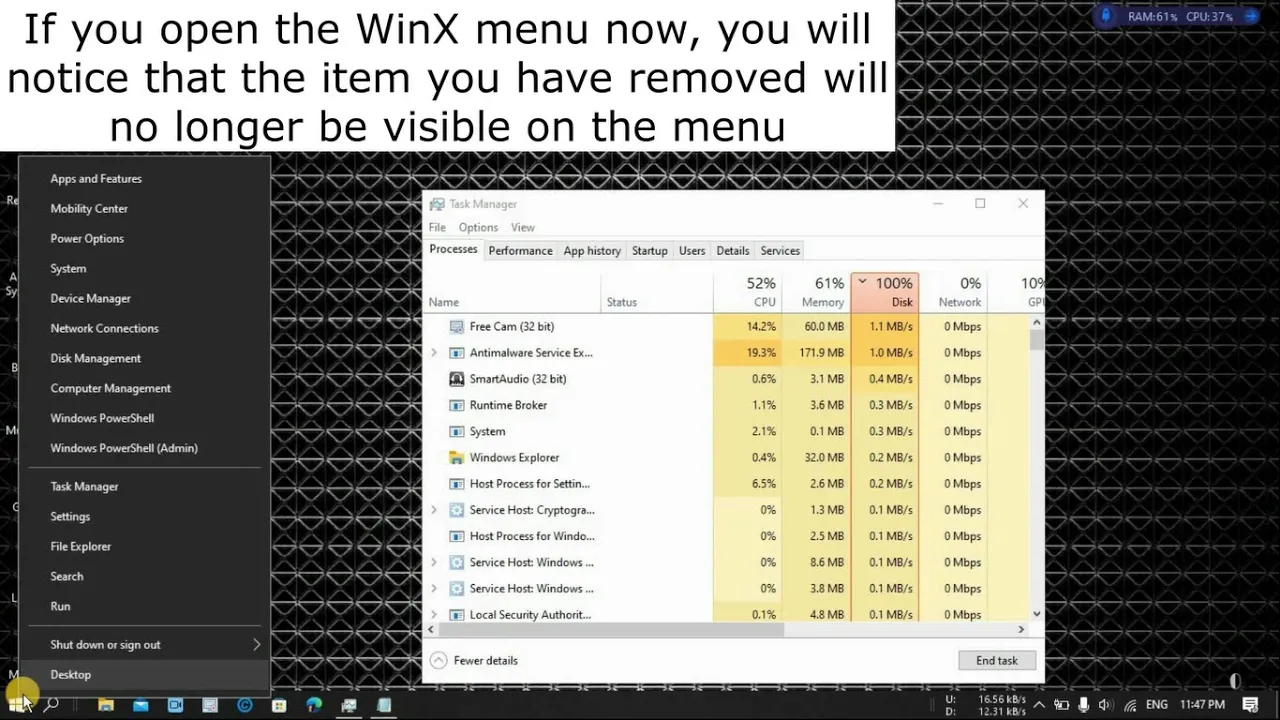 How To Customize WinX Menu In Windows 10