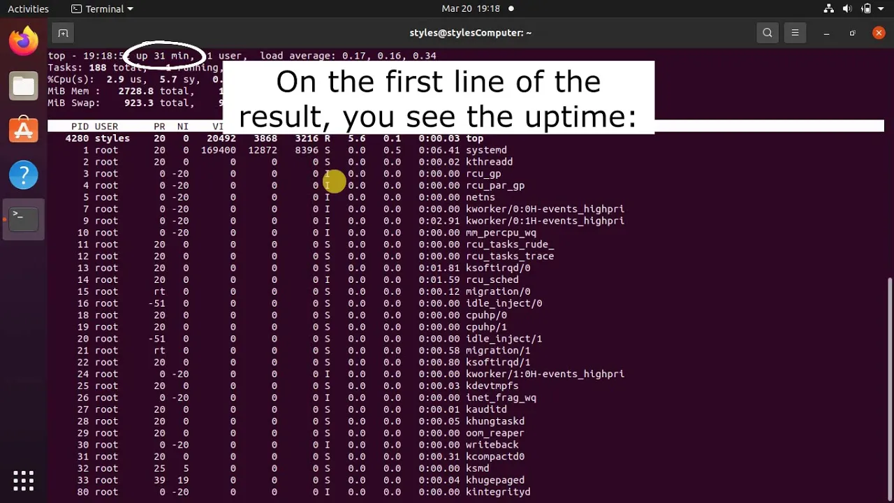 How to Quickly Check the System Uptime on Linux