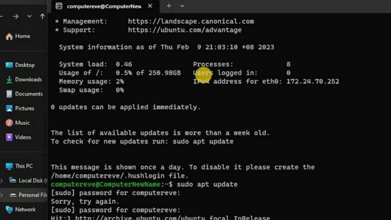 How to Install and Run Ubuntu 20.04 LTS on Windows 11 using WSL