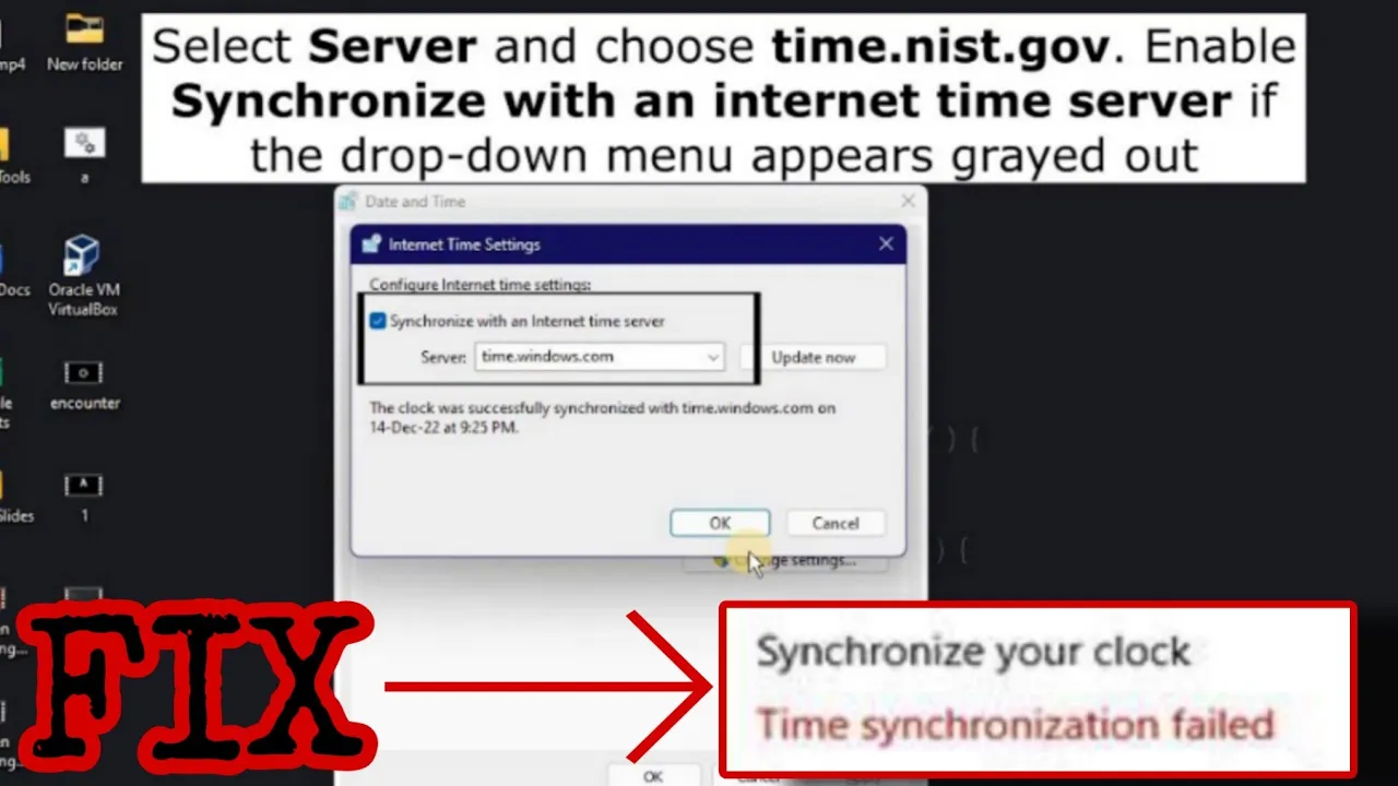 How to Fix Time Synchronization Failed in Windows