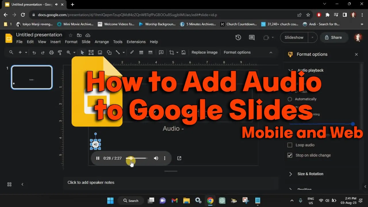How to Add Audio to Google Slides