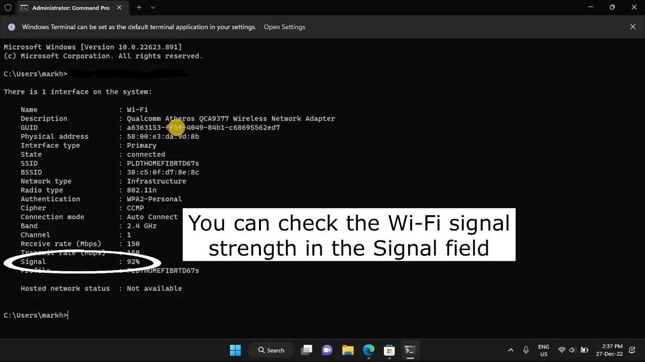 Top 6 Ways to View Wi-Fi Signal Strength in Windows 11