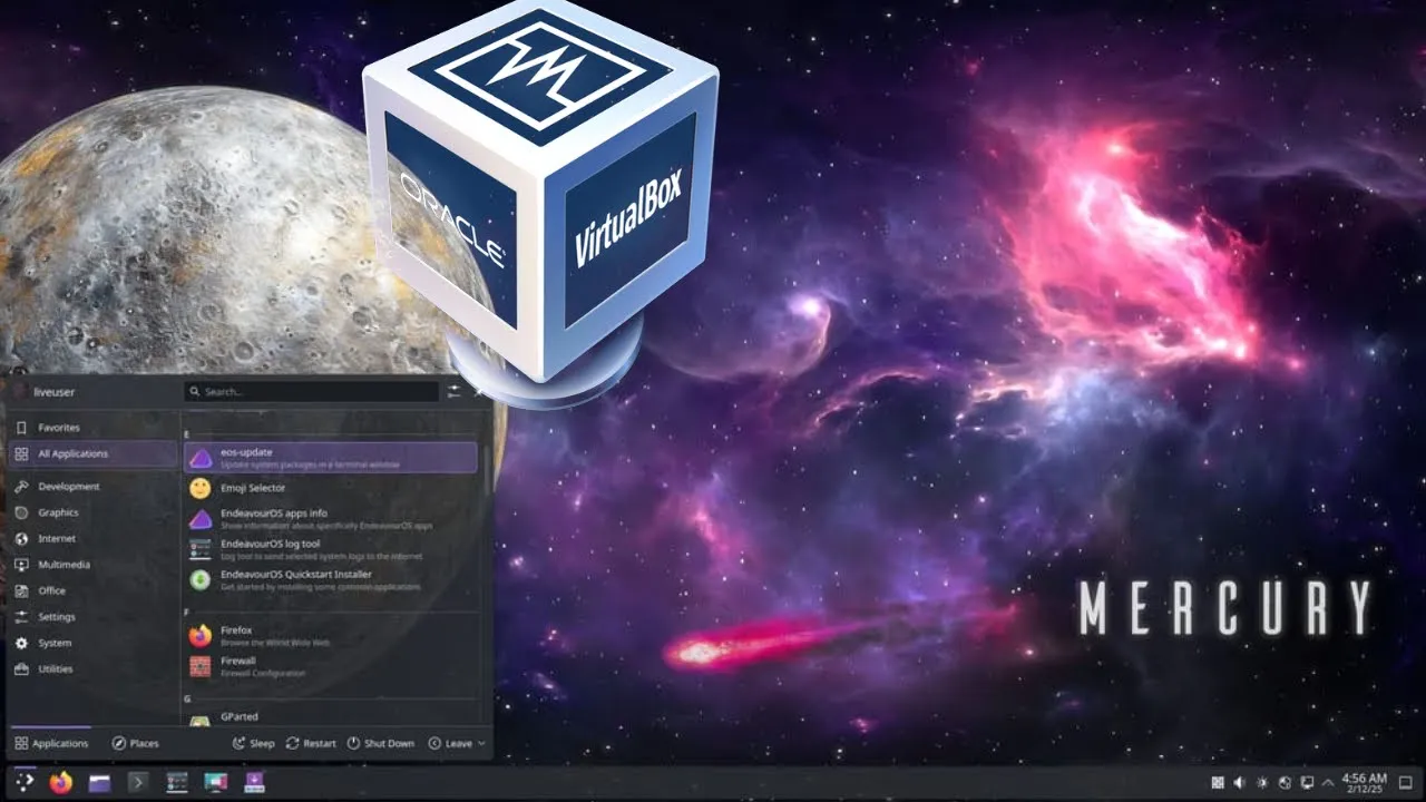 Installing EndeavourOS Neo on VirtualBox
