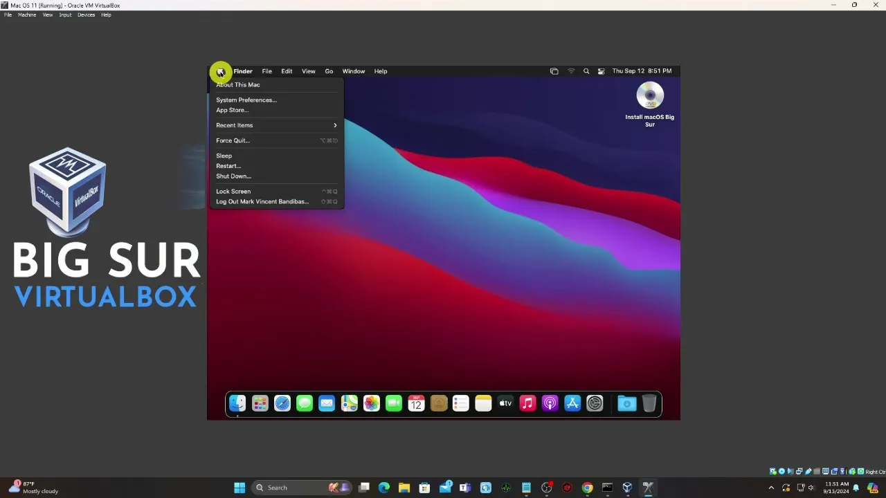 How to Install macOS Big Sur in VirtualBox on Windows