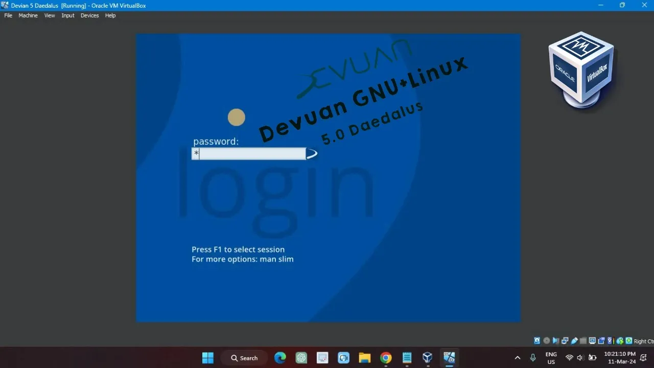 How to install Devuan 5 codenamed “Daedalus” in VirtualBox
