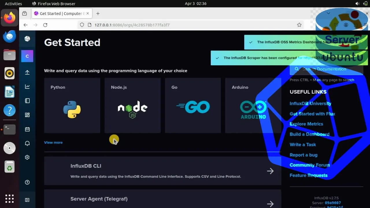Install the InfluxDB Time-Series Database on Ubuntu Server 22.04