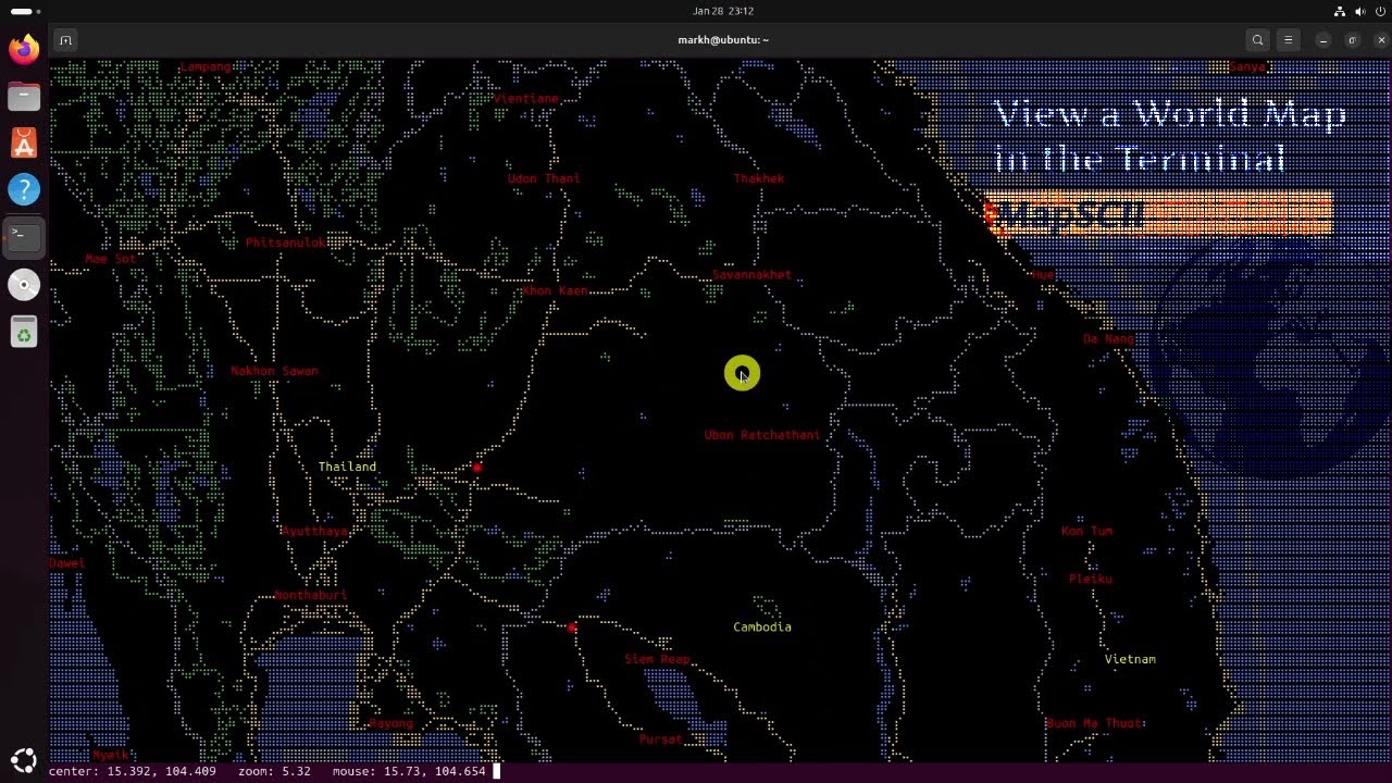 MapSCII – The World Map In Your Terminal