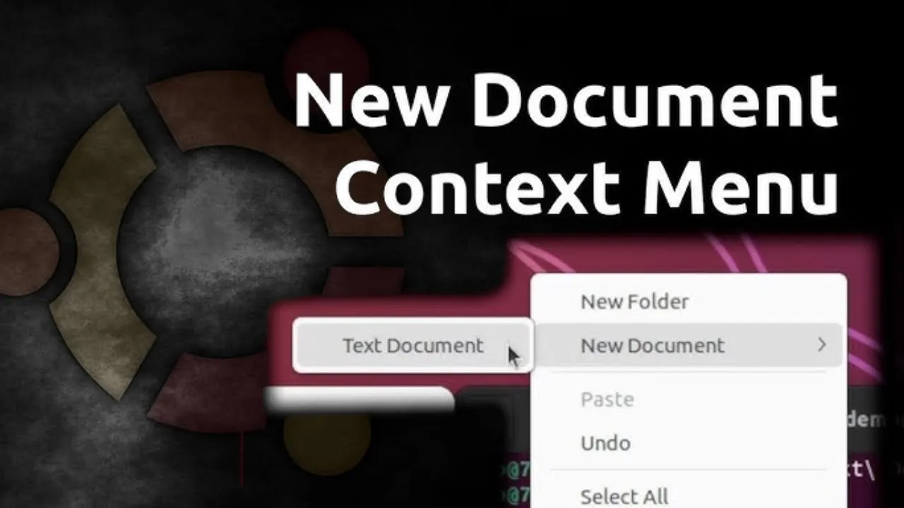Add ‘New Document’ Option in Right-Click Menu in Ubuntu