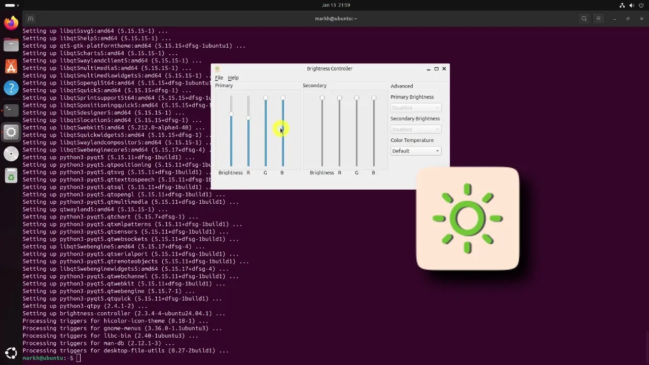 Brightness Controller – A GUI Application To Control The Brightness In Ubuntu